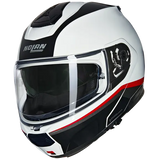 NOLAN N100-6 NCOGNITO 344 Moto Modular Capacete Branco Vermelho Preto