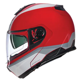 NOLAN N100-6 INCOGNITO 345 Moto Modular Capacete Prata Branca Vermelha – Maximomoto PT