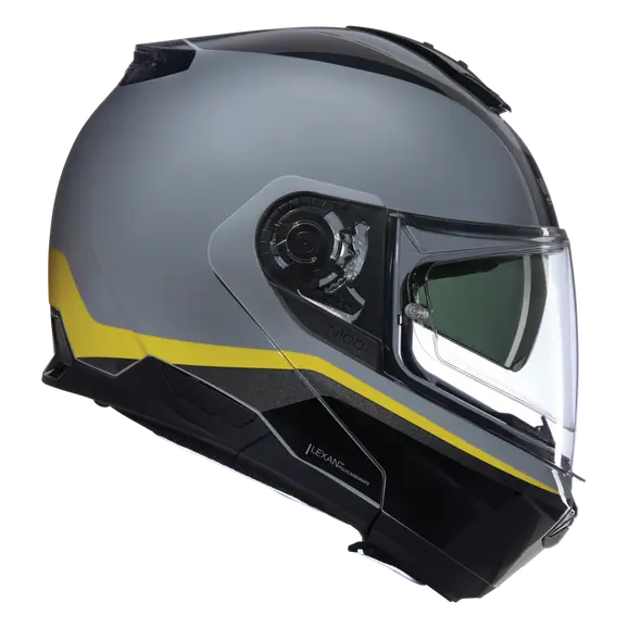 NOLAN N100-6 INCOGNITO 346 Modular Motorcycle Helmet Gray Yellow Black – 4 – Maximomoto PT