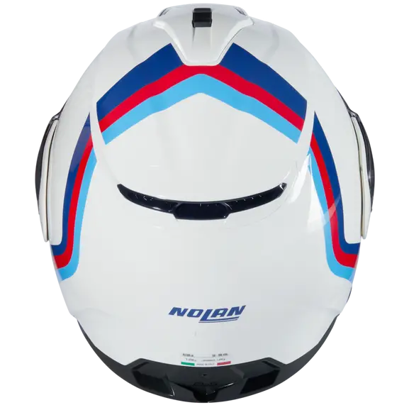 NOLAN N100-6 SSOLUTO 347 Modular Motorcycle Helmet White Blue Red Blue – 5 – Maximomoto PT