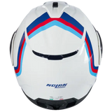 NOLAN N100-6 SSOLUTO 347 Moto Modular Capacete Branco Azul Vermelho Azul