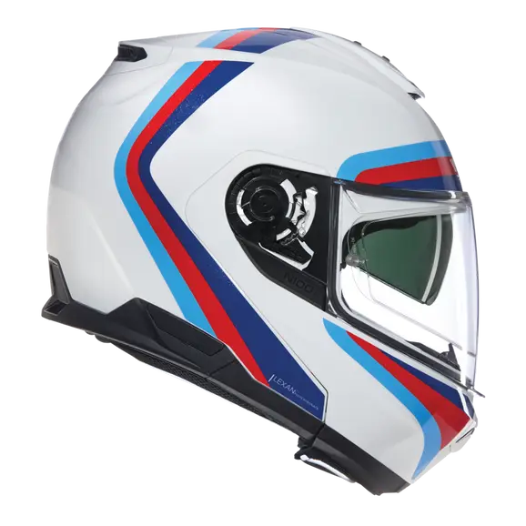 NOLAN N100-6 SSOLUTO 347 Modular Motorcycle Helmet White Blue Red Blue – 4 – Maximomoto PT