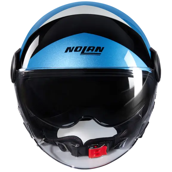 NOLAN N21 TANGENT VISOR 353 Motorcycle Jet Helmet Black Blue Argento – 3 – Maximomoto PT