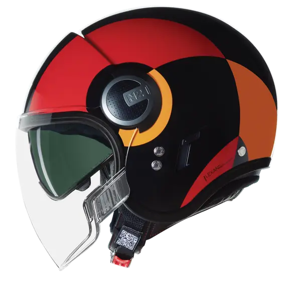 NOLAN N21 Visor Bicromo 350 cara abierta Casco Nero Rosso Arancione – 1 – Maximomoto PT