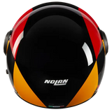 NOLAN N21 Visor Bicromo 350 cara abierta Casco Nero Rosso Arancione