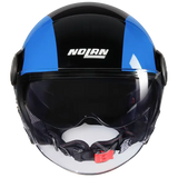 NOLAN N21 Visor Bicromo 351 Nero Azul Azzurro Jet Casco