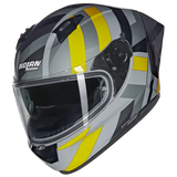 NOLAN N60-6 Sport DINAMICO 344 INTEGRAL CASCO GRIGIO GIALLO NERO