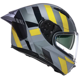 NOLAN N60-6 Sport DINAMICO 344 INTEGRAL CASCO GRIGIO GIALLO NERO