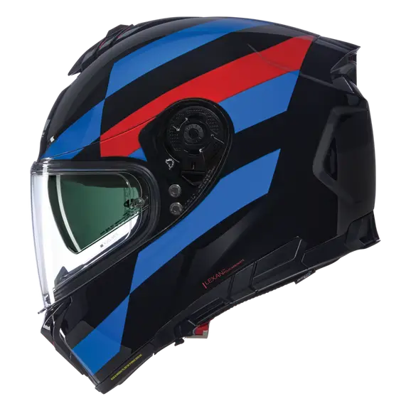 NOLAN N80-8 ALFIERE 347 MOTO INTEGRAL CAPACETE PRETO AZUL VERMELHO