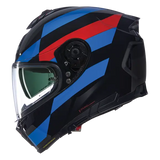 NOLAN N80-8 ALFIERE 347 MOTO INTEGRAL CAPACETE PRETO AZUL VERMELHO