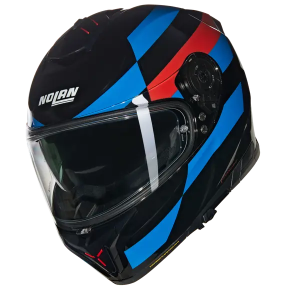 NOLAN N80-8 ALFIERE 347 MOTO INTEGRAL CAPACETE PRETO AZUL VERMELHO