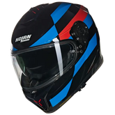 NOLAN N80-8 ALFIERE 347 MOTO INTEGRAL CAPACETE PRETO AZUL VERMELHO