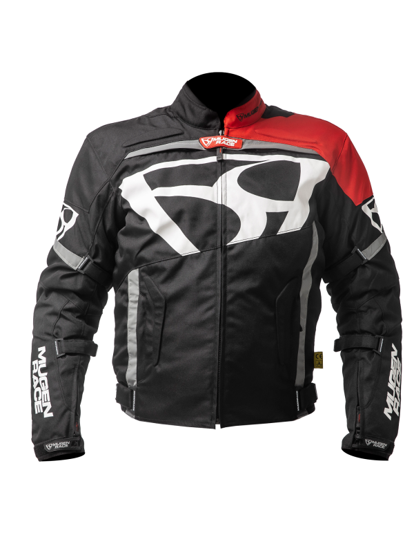 MUGENRACE AGGRESSORE-T Moto Textil Casacos Preto Vermelho - maximomoto.pt - front