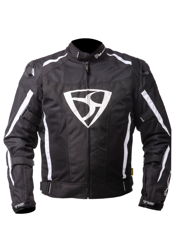 MUGENRACE NJ-MNR-2025 DIAVOLO-1 Moto Textil Casacos Branco Preto- Maximomoto.pt – Front