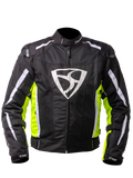 MUGENRACE DIAVOLO-1 Textil Chaqueta Negro Amarillo Fluor Blanco