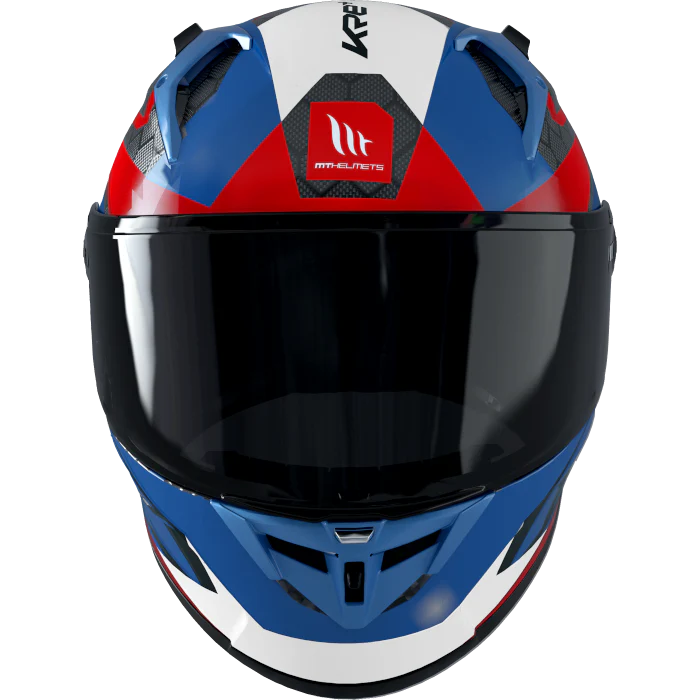 MT FF103PLUSC KRE Carbono Projétil D7 Moto Integral Capacetes Azul Brilhante