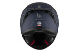 MT THUNDER 4 SV SÓLIDA A7 Casco integral para moto azul mate para turismo deportivo