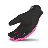 R-TECH CRUISER Motorcycle Ladies Textile Gloves Black Red
