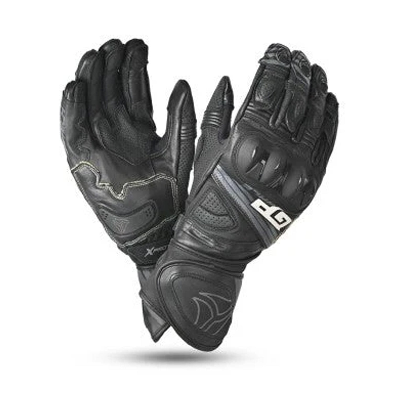 R-TECH GP Motorcycle Leather Gloves Black – 1 – Maximomoto PT