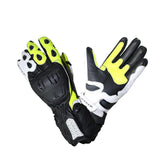 R-TECH HAWK Black Fluorescent Yellow Motorcycle Leather Gloves – Maximomoto PT