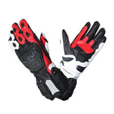 R-TECH HAWK Black and Red Leather Motorcycle Gloves – Maximomoto PT
