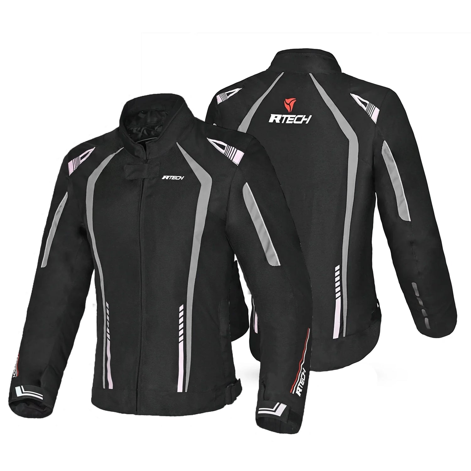 R-TECH MARSHAL Motorcycle Women's Textile Jackets Black Gray – 2 – Maximomoto PT