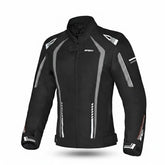 R-TECH MARSHAL Motorcycle Women's Textile Jackets Black Gray – Maximomoto PT
