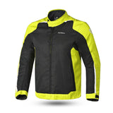 R-TECH MOTRIL Motorcycle Textile Jackets Black Fluorescent Yellow