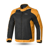 R-TECH MOTRIL Motorcycle Textile Jackets Black Orange