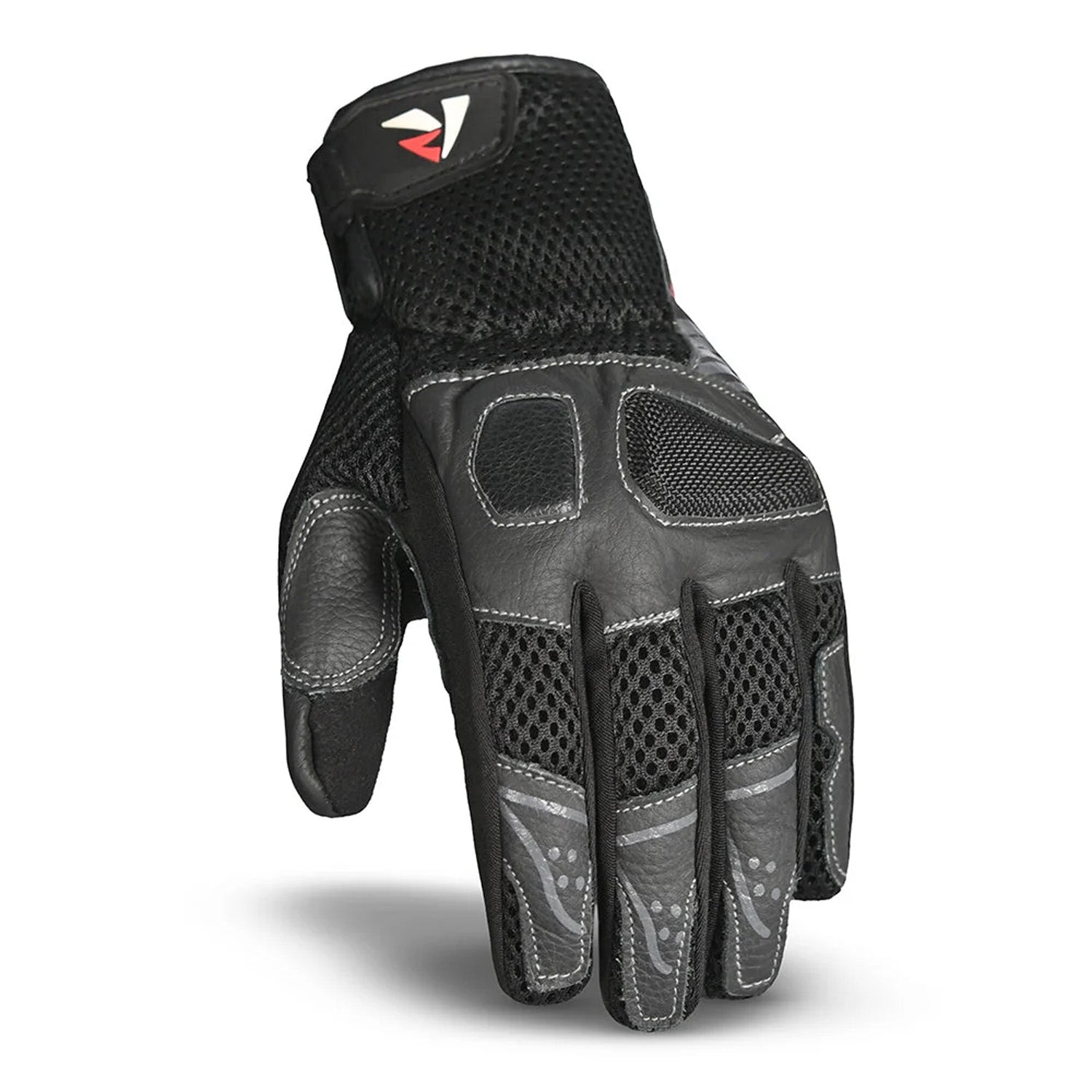 R-TECH PRIMA Black Leather Motorcycle Gloves – 2 – Maximomoto PT