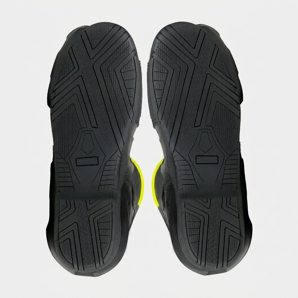 R-TECH TORNADO 2.0 Leather Motorcycle Boots Black Gray Yellow – 6 – Maximomoto PT