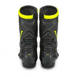 R-TECH TORNADO 2.0 Leather Motorcycle Boots Black Gray Yellow