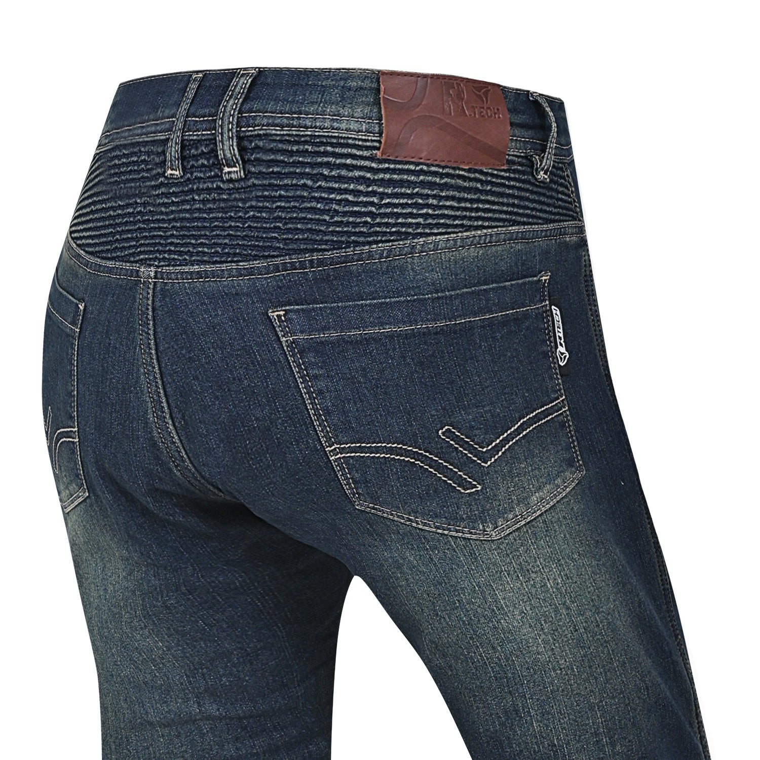 R-TECH VALENCIA CALCAS DE HOMEM DENIM JEANS 32L AZUL VINTAGE SPRAY – 5 – Maximomoto PT