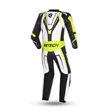R-TECH DEFENDER GP 1 PC Fato Moto Branco Preto Amarelo Fluor
