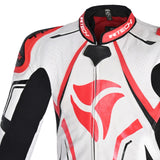 R-TECH RISING STAR 1 PC Fatos De Moto Homem Branco Preto Vermelho
