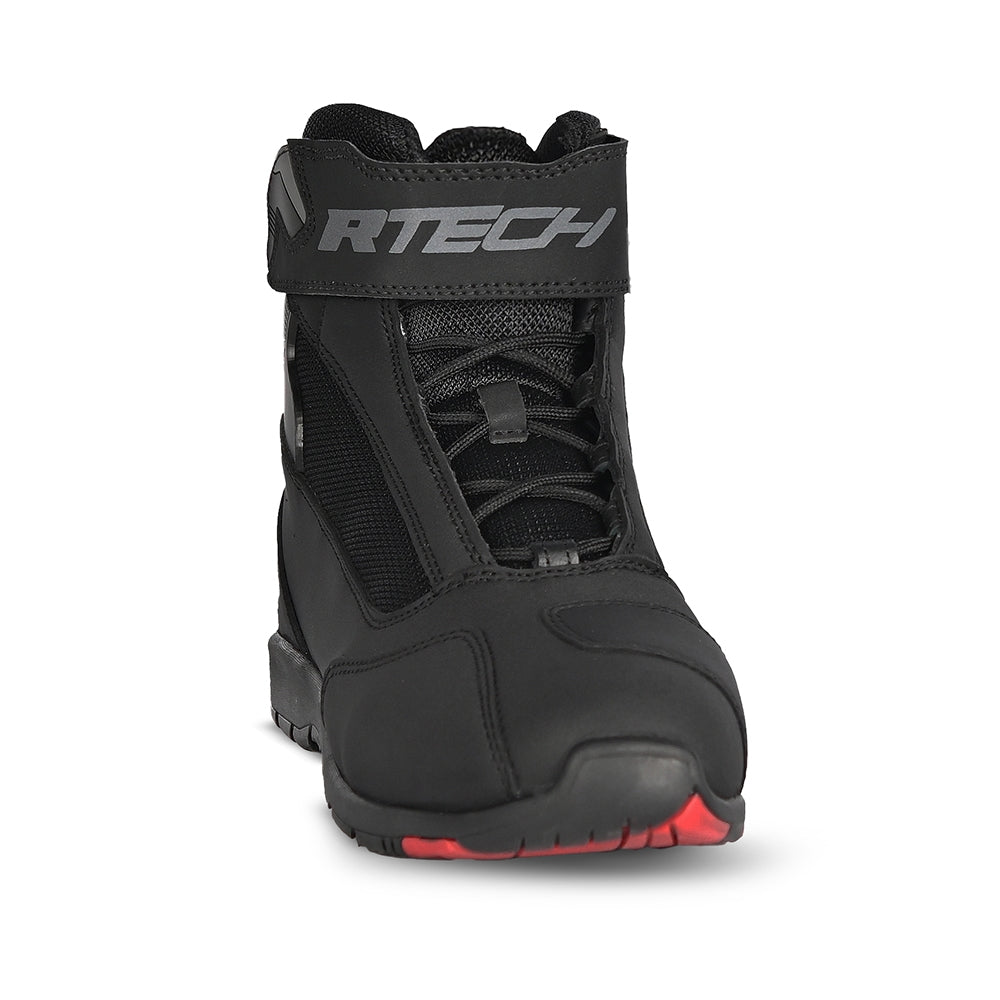 R-TECH AIRPRO Moto Urbana Couro Botas Preto - Imagem frontal da Boots