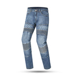 R-TECH CASTEL CE Approved AA Jeans Motorcycle Pants Blue