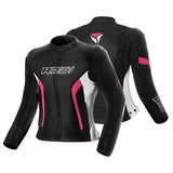 R-TECH TOM RIDER Casaocs De Moto Senhora Preto Branco Fúcsia