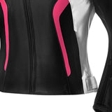 R-TECH TOM RIDER Casaocs De Moto Senhora Preto Branco Fúcsia