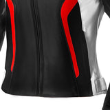 R-TECH TOM RIDER Casaocs De Moto Senhora Preto Branco Vermelho