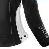 R-TECH TOM RIDER Women's Motorcycle Jackets Black White Turquoise