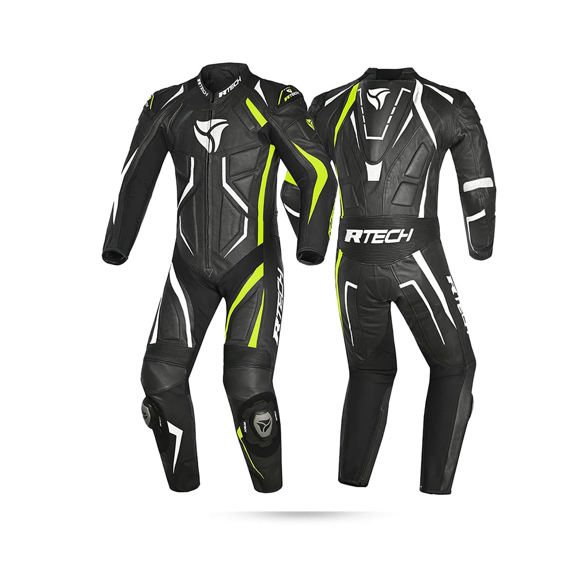 R-TECH DEFENDER GP 1 PC Moto Fatos Preto Branco Amarelo