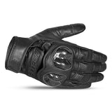 R-TECH FALCON Motorcycle Leather Summer Gloves Black