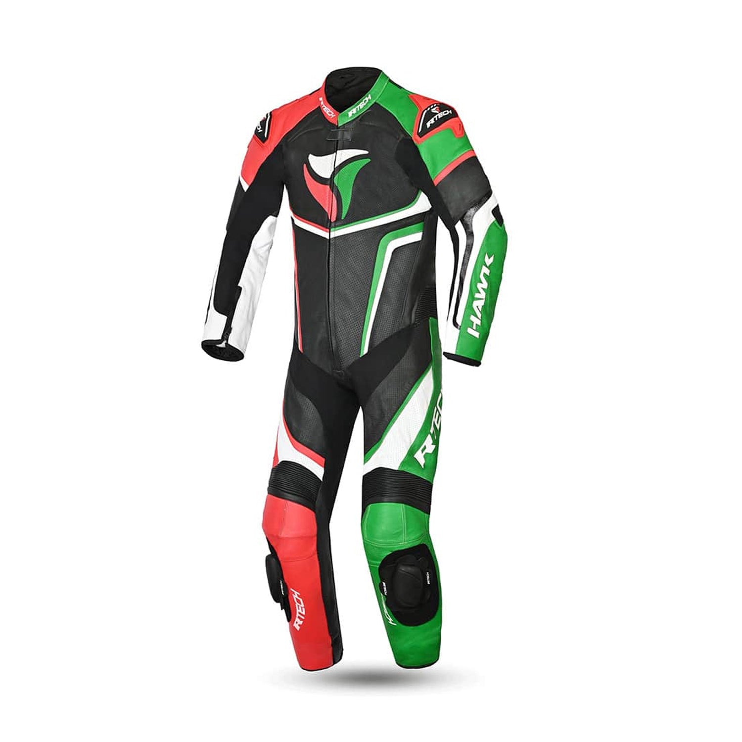 R-TECH HAWK 1 PC Motorcycle Suits Black Red Green – 1 – Maximomoto PT