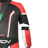 R-TECH HAWK 1 PC Moto Fatos Preto Vermelho Verde - Imagem superior direita do traje