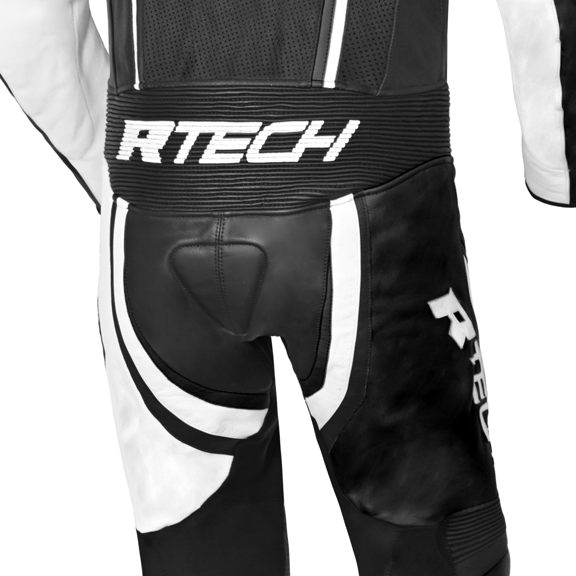 R-TECH HAWK MONO 1 PC Moto Fatos Preto Branco - Imagem inferior do terno
