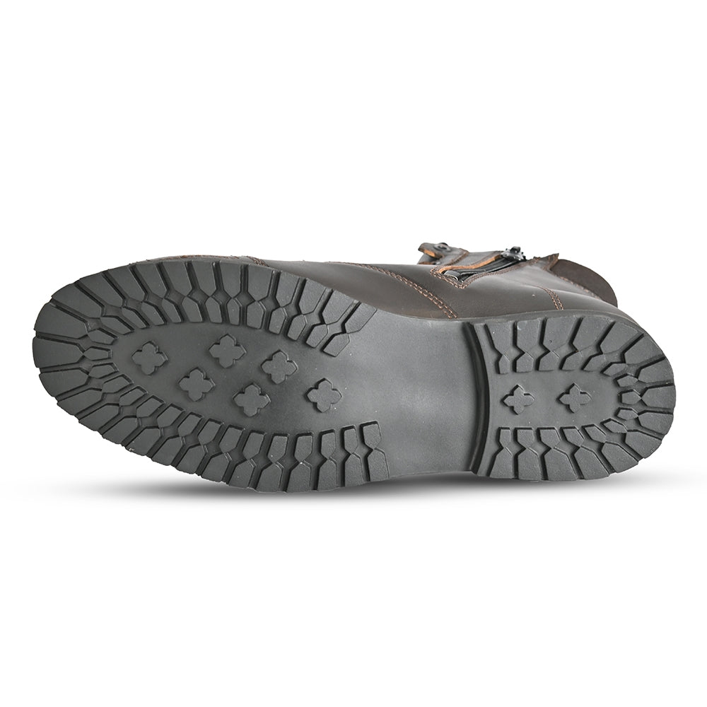R-TECH HERITAGE WP Moto Couro Botas Marróm - Imagem da alma inferior de Boots