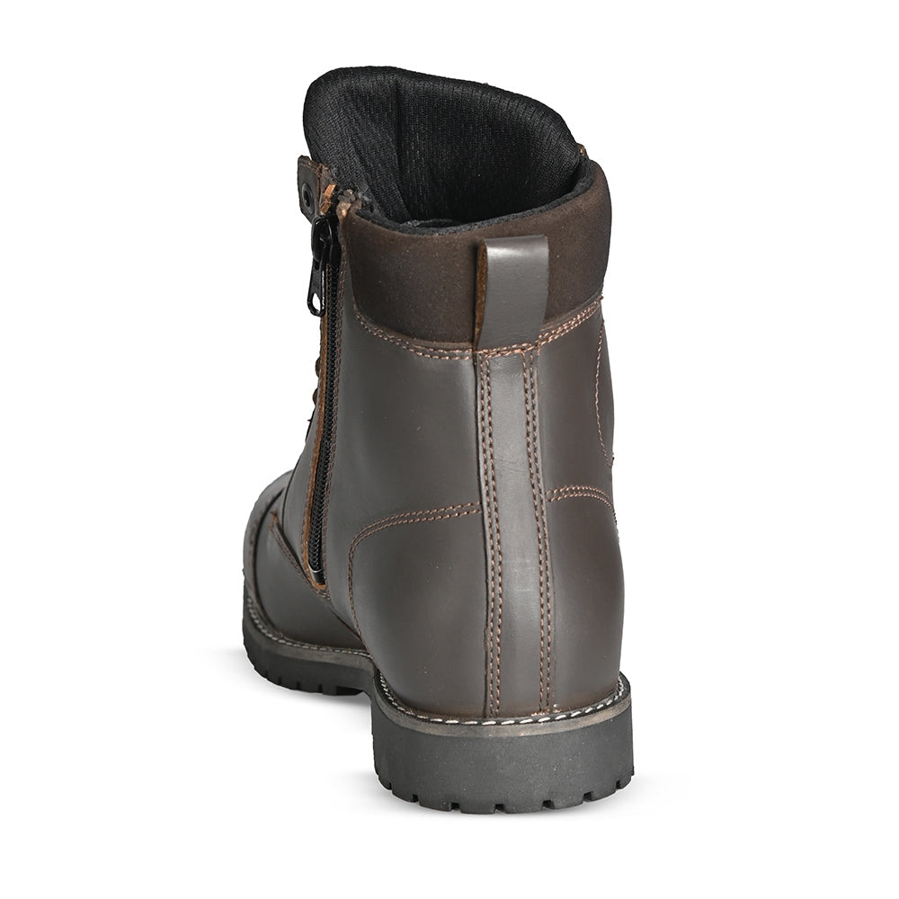 R-TECH HERITAGE WP Moto Couro Botas Marróm - Imagem do verso de Boots