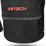 R-TECH KNIGHT RIDER 3EM1 Moto Longa Casacos Preto Antracite Vermelho - Imagem central traseira da Casacos