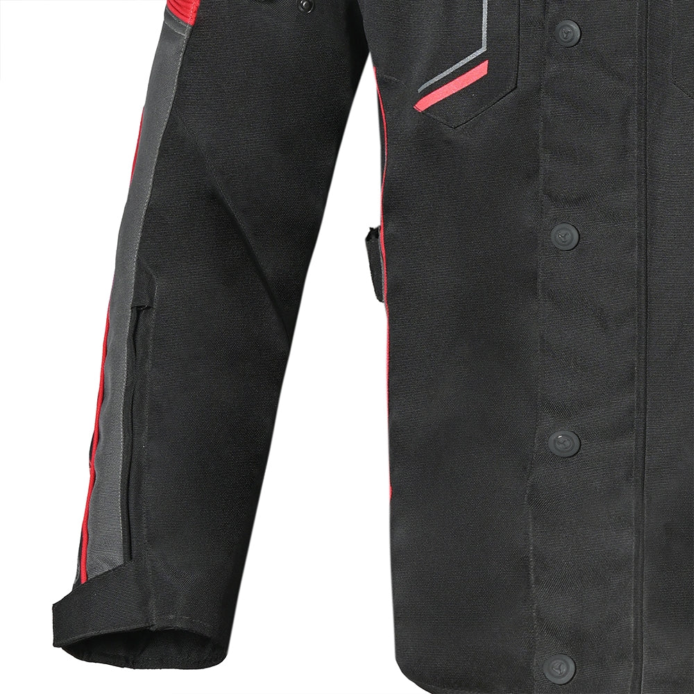 R-TECH KNIGHT RIDER 3-IN-1 Motorcycle Long Jackets Black Anthracite Red – 8 – Maximomoto PT